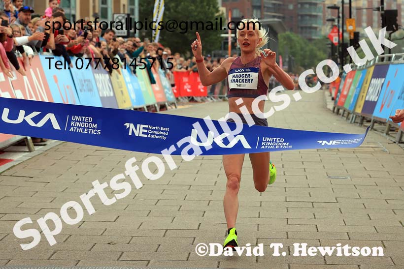 Womens 2024 UK Athletics 5k Road Champs., Newcastle/Gateshead Quayside.  Photo: David T. Hewitson/Sports for All Pics